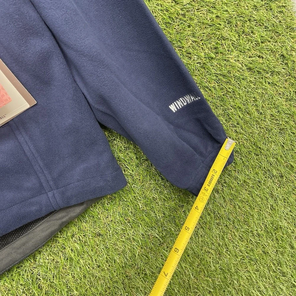 The North Face Apex Jacket Mens Medium Navy Blue Windwall Fleece Outdoor NWT